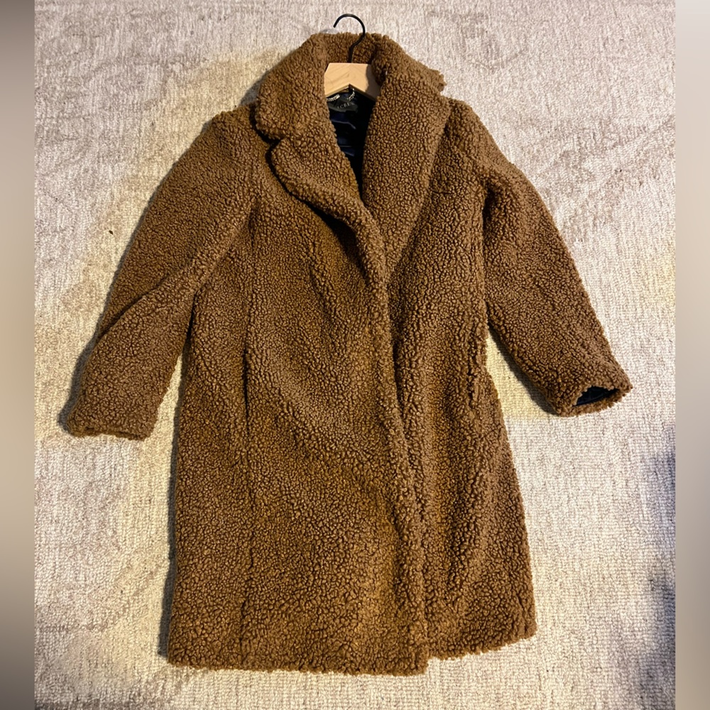 J Crew Teddy Sherpa Lady Coat XSP